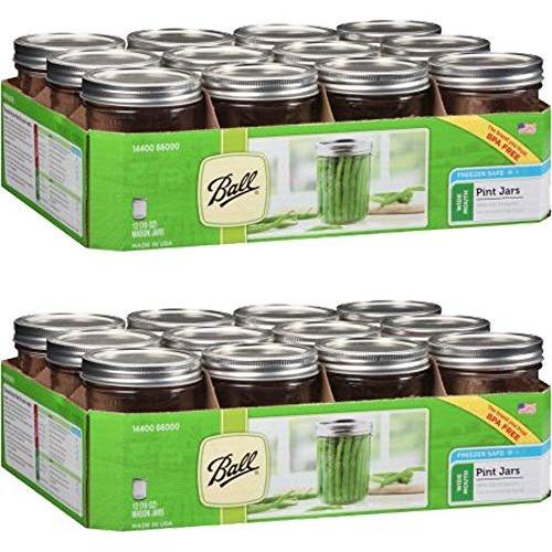 Ball Wide Mouth Pint Jars, 12 count (16oz - 12cnt), 2-Pack