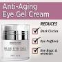 Majestic Pure Blue Eye Gel - Reduce the Appearances of Dark Circles, Puffiness, Bags and Wrinkles - Eye Cream for Under and Around Eyes - 1.0 fl. oz.
