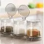 CSPFAIRY Kitchen Creative Transparent Spice Jars Multifunction Seasoning Box for Pepper Spice Salt 4pcs/Set CSPFAIRY Kitchen Creative Transparent Spice Jars Multifunction Seasoning Box for Pepper Spice Salt 4pcs/Set