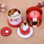 FIY Snowman Christmas Candy Cookie Storage Jars, Iron Santa Claus Sugar Box for Home Party Decor 5.3 x 9.8inches (Color : Candy jar Set)