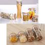 Glass Sealed Jars, Moisture-Proof Kitchen Food Containers, Storage Of Spices/Pasta/Oatmeal/Coffee Beans