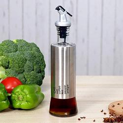 Kitchen Sticker - 300/500ml Kitchen Glass Oil Bottle Stainless Steel Leak-proof Soy Sauce Vinegar Cruet Storage Dispenser Useful Kitchen Tools