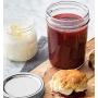 Wide Mouth Mason Jars 16 oz, KAMOTA 16oz Mason Jars Canning Jars Jelly Jars With Wide Mouth Lids and Bands, Ideal for Jam, Honey, Wedding Favors, Shower Favors, Baby Foods, 6 PACK