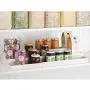 mDesign Plastic Adjustable, Expandable Kitchen Cabinet, Pantry, Shelf Organizer/Spice Rack with 3-Tiered Levels of Storage for Spice Bottles, Jars, Seasonings, Baking Supplies - 2 Pack - Cream/Beige