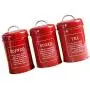Bouteille de conservation alimentaire Homozy - Bouteille de conservation alimentaire avec couvercle métallique étanche, kit de bocaux de conservation alimentaire pour la maison et la cuisine, idéal pour le café, le sucre, le thé - Rouge Bouteille de conservation alimentaire Homozy - Bouteille de conservation alimentaire avec couvercle métallique étanche, kit de bocaux de conservation alimentaire pour la maison et la cuisine, idéal pour le café, le sucre, le thé - Rouge