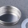 UPKOCH Stainless Steel Mason Jar Lids Storage Cap with O-shape Silicone Seals Reusable and Leak Proof 86mm