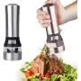 JUSTDOLIFE Electric Pepper Grinder Stainless Steel Double Sized Spice Mill Durable Salt Grinder JUSTDOLIFE Electric Pepper Grinder Stainless Steel Double Sized Spice Mill Durable Salt Grinder