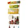 Étagère Multifonction Métal pour Mur Réfrigérateur, Organisateur de Rangement de Cuisine, Support de Crochet pour Bouteilles de Condiment. Étagère Multifonction Métal pour Mur Réfrigérateur, Organisateur de Rangement de Cuisine, Support de Crochet pour Bouteilles de Condiment.