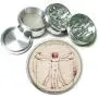Vitruvian Man da Vinci Aluminum Tobacco Herb Spice Grinder Vitruvian Man da Vinci Aluminum Tobacco Herb Spice Grinder