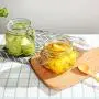 Yl Ly Glass Bottle Sealed Cans With Lid Small Household Round Passion Fruit Storage Jar Glass Candy Jar Round 750Ml