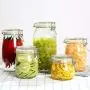 Yl Ly Glass Bottle Sealed Cans With Lid Small Household Round Passion Fruit Storage Jar Glass Candy Jar Round 750Ml