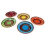 Cactus Canyon Ceramics Spanish Terracotta 5-Piece Small Dinner Plate Set (European Size), Multicolor