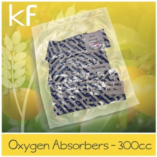 100 - 300cc Oxygen Absorbers (5 packs of 20ea.) for Vacuum Seal or Mylar Bag Food Storage