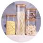 Glass Sealed Jars, Kitchen Household Grain Containers, Storage Spices/Oatmeal/Beans/Spaghetti