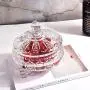 Bocal Transparent en Verre avec Gravures Cristallines pour Stockage de Nourriture, Boîte de Rangement pour Bijoux, Bocal pour Fruits Séchés - Petit Bocal Transparent en Verre avec Gravures Cristallines pour Stockage de Nourriture, Boîte de Rangement pour Bijoux, Bocal pour Fruits Séchés - Petit