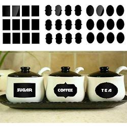 36Pcs/Lot Home Gadget Three Form Modifiable Chalkboard Tag Chalkboard Jar Bottle Label Sticker Kitchen Jars Blackboard Sticker,Spain