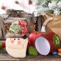 1PC Christmas Candy Jar Santa Claus/Snowman/Elk Pattern Storage Box Ornaments for Kids Old Man