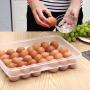 JUSTDOLIFE Egg Container Thickened Shock-proof 34-Grid Egg Holder Egg Storage Box