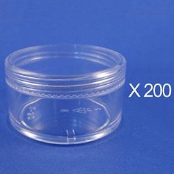 30 gram Clear Storage Cosmetic Plastic Jar (Pack of 200)