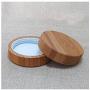 2Pcs 15ml/0.5oz Empty Refillable Frosted Glass Bottles Round Cream Jars Container Portable Travel Cosmetic Bottle Jars Pot with Bamboo Lid and Inner Liner for Samples Lip Balms Lotion Eyeshadow