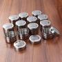 Cabilock 10 Pcs magnetic spice jar Stainless Steel Storage Containers Seasoning Holders Herb Storage Jars for Home Kitchen Bar