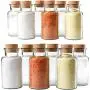 Ensemble de 12 Pots Épices TMNKML 50ml, 80ml, 100ml, 150ml, Bocal en Verre Réutilisable avec Bouchon en Écume pour Thé, Herbes et Épices Ensemble de 12 Pots Épices TMNKML 50ml, 80ml, 100ml, 150ml, Bocal en Verre Réutilisable avec Bouchon en Écume pour Thé, Herbes et Épices