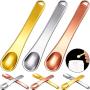 9 Pieces Mini Metal Makeup Spatula Cosmetic Spatula Scoop Cosmetic Facial Cream Spoon for Women Girls Mixing Makeup