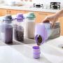 Kitchen Food Storage Jar Airtight Food Storage Kitchen Glass Jar Moisture-Proof Home Multi-Purpose Jam Bottle Cruet Plastic Sealed Canister (Color : Green)