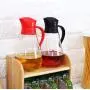 Distributeur d'Huile Automatique, Bouchonner, 550ml en Verre, Étanchéité, Idéal pour Huile d'Olive, Sauce Soja, Vinaigre, Épices/Noir Rouge, Noir Distributeur d'Huile Automatique, Bouchonner, 550ml en Verre, Étanchéité, Idéal pour Huile d'Olive, Sauce Soja, Vinaigre, Épices/Noir Rouge, Noir