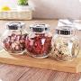 TELLW Kitchen with lid sealed cans snack dried fruit storage bottle storage Jar Jar clear glass bottle storage tank