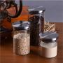 Creative Glass Storage Jar Transparent Food Storage Jar For storage Seal Tight Jar (9.5x15cm)
