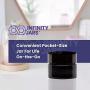 Infinity Jars 15 Ml (.5 fl oz) Pocket Size Black Ultraviolet Glass Screwtop Jar 3-Pack