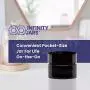 Infinity Gläser 15 ml (.5 fl oz) Kleine Taschengläser, Schwarz, mit Schraubverschluss, 3er-Pack