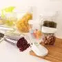 Bouteilles Transparentes en Plastique Alimentaire 5 Pièces – Conservation de Snacks, Céréales et Nourriture Fraîche Bouteilles Transparentes en Plastique Alimentaire 5 Pièces – Conservation de Snacks, Céréales et Nourriture Fraîche