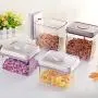 | Storage Bottles & Jars | Food Storage Bottles Glass Jar Sealed Cans with Bamboo Cover Large Capacity Tampion Cereals Glass Bottle Tea Box | by HUDITOOLS | 1 PCs