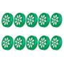 10Pcs Flower Shape Mason Jar Lids Rust Resistant 70mm Inner Diameter Bottle Cap Drinking Glass Canning Metal Hole Lid