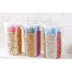 Kitchen compartment storage tank, multi-grain transparent sealed can, multi-function plastic storage box