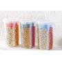 Kitchen compartment storage tank, multi-grain transparent sealed can, multi-function plastic storage box