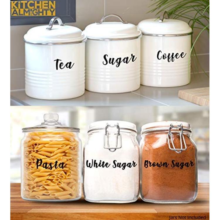 Clear Glass Storage Jars with Lids -Glass Pantry Storage