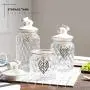 AXTG Candy Jar, Airtight Glass Storage Jar Kitchen Food Container Canister Candy Storage Give Your Child The Best Gift,Big Size: D10.5cmXH24.5cm
