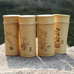 Large Capacity Natural Bamboo Storage Jars For Bulk Products Kitchen Accessories Container Bottle Spices Tea Box,bamboo
