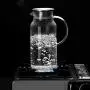 Verre Pitcher Cupwind 55 oz avec Couvercle en Acier Inox, Carafe d'Eau Chaudes/Froides avec Anse, Pitcher à Jus et Thé Glacé x Set de 6 Tasses en Verre 8.5 oz x Plateau de Service Verre Pitcher Cupwind 55 oz avec Couvercle en Acier Inox, Carafe d'Eau Chaudes/Froides avec Anse, Pitcher à Jus et Thé Glacé x Set de 6 Tasses en Verre 8.5 oz x Plateau de Service