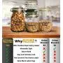 Kitchen Pantry Food Organization Clear Labels: 102 Sexy Feminine Gloss Preprinted Water Resistant Label Set to Organize Storage Containers, Jars & Canisters w/Extra Write-on Stickers