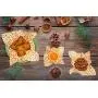Garden Bloom Beeswax Food Wrap ? Sustainable Plastic Alternative Beeswax Wrap 3 Pack ? 1 Small, 1 Medium, 1 Large Organic Reusable Beeswax Food Wraps ? Washable & Biodegradable Food Stasher