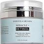 Retinol Moisturizer Cream High Strength for Face and Eye Area Miracle Plus - 2.5% Retinol, Hyaluronic Acid, Vitamin E, Green Tea - Anti aging Formula Reduces Wrinkles, Fine Lines, Spots-Day and Night