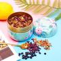 UPKOCH Vintage Candle Tin Jars Metal Candle Tin Candy Storage Containers for DIY Making Candles 6pcs