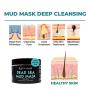 Dead Sea Mud Mask for Face & Body. Best Acne Treatment Organic Deep Pore Minimizer & Cleansing Pore Vacuum for Oily Skin. Blackhead Remover Healing Exfoliating Skin Care for Men & Women 18oz