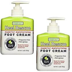 Profoot Care Heel Rescue Superior Moisturizing Foot Cream, 16 Oz (Pack of 2)
