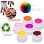 Anself 36 Colors Nail Gel Art Polish Pigment UV Gel Set ...