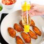 JUSTDOLIFE BBQ Basting Brushes Oil Bottle Brush Silicone Heat Resistant Oil Bottle Baking Grilling Brush